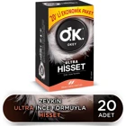 Okey Ultra Hisset Ultra İnce Prezervatif 20'li