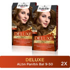 Palette Deluxe 9-50 Altın Parıltılı Bal Amonyaksız Krem Saç Boyası 2x60 ml