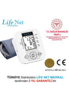 Life Net Jn-163D 2 Kullanıcı 198 Ölçüm Hafızalı Konuşan Dijital Koldan Tam Otomatik Tansiyon Aleti