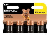 Duracell Basic LR44 3 V Alkalin AA / Kalem Pil 8'li