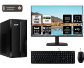 Acer Aspire TC1760 DTBHUEM004MNT2302 Harici GeForce GT 730 4 GB Intel Core i3 12100 8 GB Ram 512 GB SSD Tower FreeDos 23.8 inç Monitörlü Masaüstü Bilgisayar + PER4 BELLEK