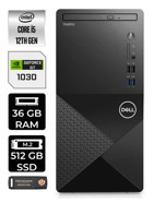 Dell Vostro 3910MT N7519VDT3910 Harici GeForce GT 1030 Intel Core i5 12400 36 GB Ram 512 GB SSD Tower Windows 11 Pro Masaüstü Bilgisayar + PER4 BELLEK