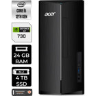 Acer Aspire TC1760 DTBHUEM005P425 Harici GeForce GT 730 4 GB Intel Core i5 12400 24 GB Ram 4 TB SSD Tower Windows 11 Pro Masaüstü Bilgisayar + PER4 BELLEK