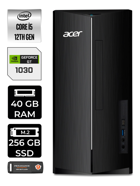 Acer Aspire DT.BHUEM.005 Harici GeForce GT 1030 Intel Core i5 12400 40 GB Ram 256 GB SSD Tower FreeDos Masaüstü Bilgisayar + PER4 BELLEK