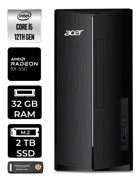 Acer Aspire DT.BHUEM.005 Harici Radeon RX 550 Intel Core i5 12400 32 GB Ram 2 TB SSD Tower Windows 11 Home Masaüstü Bilgisayar + PER4 BELLEK