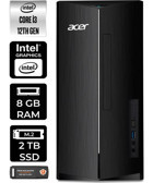 Acer Aspire TC1760 DTBHUEM004P404 Dahili Intel UHD Graphics Intel Core i3 12100 8 GB Ram 2 TB SSD Tower Windows 11 Pro Masaüstü Bilgisayar + PER4 BELLEK