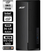 Acer Aspire TC1760 DTBHUEM004P332 Dahili Intel UHD Graphics Intel Core i3 12100 36 GB Ram 512 GB SSD Tower FreeDos Masaüstü Bilgisayar + PER4 BELLEK