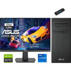 Asus K1S500TE-I7161TBB0D30 Harici GeForce GTX 1650 Intel Core i7 13700 16 GB Ram 4 TB SSD Tower Windows 11 Home 27 inç Monitörlü Masaüstü Bilgisayar + Zetta Flash Bellek