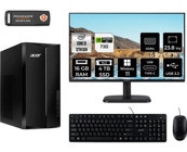 Acer Aspire TC1760 DTBHUEM004MNT2415 Harici GeForce GT 730 4 GB Intel Core i3 12100 16 GB Ram 4 TB SSD Tower Windows 11 Pro 23.8 inç Monitörlü Masaüstü Bilgisayar + PER4 BELLEK