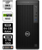 Dell OptiPlex 3000MT N010O3000MTACP399 Harici GeForce GTX 1650 Intel Core i5 12500 64 GB Ram 2 TB SSD Tower Windows 11 Home Masaüstü Bilgisayar + PER4 BELLEK