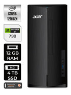 Acer Aspire DT.BHUEM.005 Harici GeForce GT 730 4 GB Intel Core i5 12400 12 GB Ram 4 TB SSD Tower FreeDos Masaüstü Bilgisayar + PER4 BELLEK