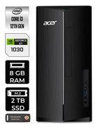 Acer Aspire DT.BHUEM.004 Harici GeForce GT 1030 Intel Core i3 12100 8 GB Ram 2 TB SSD Tower Windows 11 Home Masaüstü Bilgisayar + PER4 BELLEK