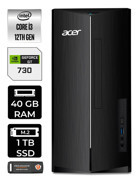 Acer Aspire DT.BHUEM.004 Harici GeForce GT 730 4 GB Intel Core i3 12100 40 GB Ram 1 TB SSD Tower Windows 11 Home Masaüstü Bilgisayar + PER4 BELLEK