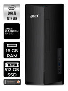 Acer Aspire DT.BHUEM.004 Harici Radeon RX 550 Intel Core i3 12100 16 GB Ram 512 GB SSD Tower Windows 11 Pro Masaüstü Bilgisayar + PER4 BELLEK