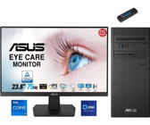 Asus D1S500TE-I7161TBB0D17 Dahili Intel UHD Graphics Intel Core i7 13700 64 GB Ram 512 GB SSD Tower FreeDos 23.8 inç Monitörlü Masaüstü Bilgisayar + Zetta Flash Bellek