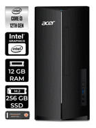 Acer Aspire TC1760 DT.BHUEM.004 Dahili Intel UHD Graphics Intel Core i3 12100 12 GB Ram 256 GB SSD Tower Windows 11 Pro Masaüstü Bilgisayar + PER4 BELLEK