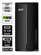 Acer Aspire DT.BHUEM.004 Harici GeForce GT 1030 Intel Core i3 12100 16 GB Ram 4 TB SSD Tower Windows 11 Pro Masaüstü Bilgisayar + PER4 BELLEK