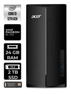 Acer Aspire DT.BHUEM.004 Harici Radeon RX 550 Intel Core i3 12100 24 GB Ram 2 TB SSD Tower Windows 11 Pro Masaüstü Bilgisayar + PER4 BELLEK