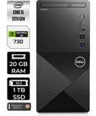 Dell Vostro 3020 N2054VDT3020MTUP318 Harici GeForce GT 730 4 GB Intel Core i5 13400 20 GB Ram 1 TB SSD Tower FreeDos Masaüstü Bilgisayar + PER4 BELLEK