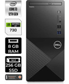 Dell Vostro 3910MT N3563VDT3910P351 Harici GeForce GT 730 4 GB Intel Core i3 12100 8 GB Ram 256 GB SSD Tower Windows 11 Home Masaüstü Bilgisayar + PER4 BELLEK