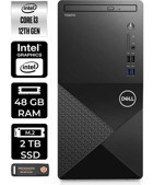 Dell Vostro 3910MT N3563VDT3910P344 Dahili Intel UHD Graphics Intel Core i3 12100 48 GB Ram 2 TB SSD Tower FreeDos Masaüstü Bilgisayar + PER4 BELLEK