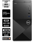 Dell Vostro 3020 N2046VDT3020MTUP387 Harici Radeon RX 550 Intel Core i5 13400 40 GB Ram 512 GB SSD Tower Windows 11 Home Masaüstü Bilgisayar + PER4 BELLEK