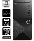 Dell Vostro 3020 N2050VDT3020MTUP328 Harici Radeon RX 550 Intel Core i5 13400 32 GB Ram 1 TB SSD Tower FreeDos Masaüstü Bilgisayar + PER4 BELLEK