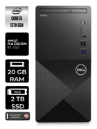 Dell Vostro 3020 N2050VDT3020MT Harici Radeon RX 550 Intel Core i5 13400 20 GB Ram 2 TB SSD Tower Windows 11 Pro Masaüstü Bilgisayar + PER4 BELLEK