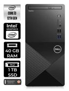 Dell Vostro 3910MT N3563VDT3910EMEA Dahili Intel UHD Graphics Intel Core i3 12100 40 GB Ram 1 TB SSD Tower Windows 11 Home Masaüstü Bilgisayar + PER4 BELLEK