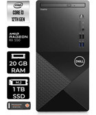 Dell Vostro 3910MT N3563VDT3910P318 Harici Radeon RX 550 Intel Core i3 12100 20 GB Ram 1 TB SSD Tower FreeDos Masaüstü Bilgisayar + PER4 BELLEK