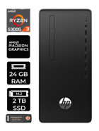 HP 295 G9 6D391EA Dahili Radeon Vega 6 AMD Ryzen 3 5300G 24 GB Ram 2 TB SSD Tower Windows 11 Home Masaüstü Bilgisayar + PER4 BELLEK