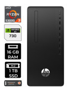 HP 295 G9 6D391EA Harici GeForce GT 730 4 GB AMD Ryzen 3 5300G 16 GB Ram 1 TB SSD Tower FreeDos Masaüstü Bilgisayar + PER4 BELLEK