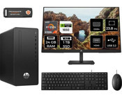 HP 295 G8 6D389EAMNT4323 Harici GeForce GTX 1650 AMD Ryzen 7 5700G 24 GB Ram 1 TB SSD Tower FreeDos 23.8 inç Monitörlü Masaüstü Bilgisayar + PER4 BELLEK