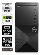 Dell Vostro 3910MT N7519VDT3910 Harici GeForce GT 1030 Intel Core i5 12400 64 GB Ram 256 GB SSD Tower Windows 11 Pro Masaüstü Bilgisayar + PER4 BELLEK