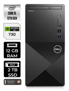 Dell Vostro 3910MT N7519VDT3910 Harici GeForce GT 730 4 GB Intel Core i5 12400 12 GB Ram 2 TB SSD Tower FreeDos Masaüstü Bilgisayar + PER4 BELLEK