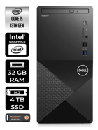 Dell Vostro 3020 N2050VDT3020MT Dahili Intel UHD Graphics 730 Intel Core i5 13400 32 GB Ram 4 TB SSD Tower FreeDos Masaüstü Bilgisayar + PER4 BELLEK