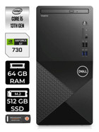 Dell Vostro 3020 N2054VDT3020MTU Harici GeForce GT 730 4 GB Intel Core i5 13400 64 GB Ram 512 GB SSD Tower Windows 11 Pro Masaüstü Bilgisayar + PER4 BELLEK