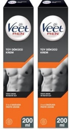 Veet Men Tüm Ciltler İçin Tüm Vücut Genital Bölge Erkek Tüy Dökücü Sprey 2x200 ml