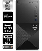 Dell Vostro 3910MT N7598VDT3910P388 Harici Radeon RX 550 Intel Core i7 12700 40 GB Ram 1 TB SSD Tower Windows 11 Home Masaüstü Bilgisayar + PER4 BELLEK