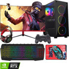 Gameline TX26 Harici GeForce RTX 3060 AMD Ryzen 5 5500 32 GB Ram DDR4 500 GB SSD Tower FreeDos 23.6 inç Monitörlü Masaüstü Bilgisayar