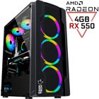 Gameline X04 Harici Radeon RX 550 AMD Ryzen 5 5500 32 GB Ram DDR4 256 GB SSD Tower FreeDos Masaüstü Bilgisayar