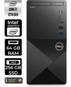 Dell Vostro 3910MT N7600VDT3910P446 Dahili Intel UHD Graphics Intel Core i7 12700 64 GB Ram 256 GB SSD Tower Windows 11 Pro Masaüstü Bilgisayar + PER4 BELLEK