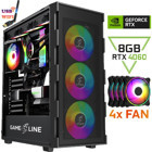 Gameline FR01 Harici GeForce RTX 4060 AMD Ryzen 5 5500 16 GB Ram DDR4 500 GB SSD Tower FreeDos Masaüstü Bilgisayar