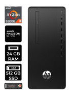 HP 295 G9 6D391EA Harici Radeon RX 550 AMD Ryzen 3 5300G 24 GB Ram 512 GB SSD Tower Windows 11 Home Masaüstü Bilgisayar + PER4 BELLEK