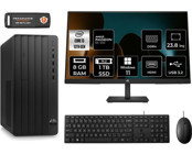 HP Pro Tower 290 G9 8T2X0ESMNT1353 Harici Radeon RX 550 Intel Core i3 13100 8 GB Ram 1 TB SSD Tower Windows 11 Home 23.8 inç Monitörlü Masaüstü Bilgisayar + PER4 BELLEK