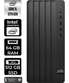 HP Pro Tower 290 G9 6D3A5EAP447 Dahili Intel UHD Graphics Intel Core i5 12500 64 GB Ram 512 GB SSD Tower Windows 11 Pro Masaüstü Bilgisayar + PER4 BELLEK