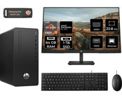 HP 295 G9 6D391EAMNT1348 Harici Radeon RX 550 AMD Ryzen 3 5300G 64 GB Ram 1 TB SSD Tower FreeDos 23.8 inç Monitörlü Masaüstü Bilgisayar + PER4 BELLEK