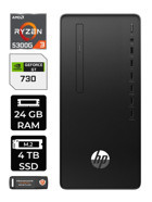 HP 295 G9 6D391EA Harici GeForce GT 730 4 GB AMD Ryzen 3 5300G 24 GB Ram 4 TB SSD Tower Windows 11 Pro Masaüstü Bilgisayar + PER4 BELLEK