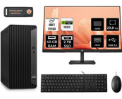 HP Pro Tower 400 G9 6U3M9EAMNT4339 Harici GeForce GTX 1650 Intel Core i7 12700 40 GB Ram 2 TB SSD Tower FreeDos 23.8 inç Monitörlü Masaüstü Bilgisayar + PER4 BELLEK