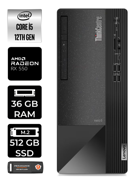 Lenovo NEO 50T 11SE00BJTX Harici Radeon RX 550 Intel Core i5 12400 36 GB Ram 512 GB SSD Tower FreeDos Masaüstü Bilgisayar + PER4 BELLEK